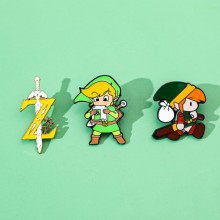 The Legend of Zelda game alloy brooch pins