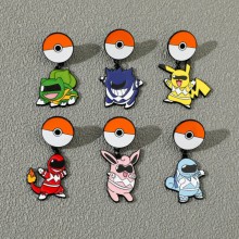 Pokemon anime alloy brooch pins