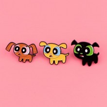 The Powerpuff Girls dogs anime alloy brooch pins