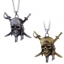 Pirates Of The Caribbean Jack skull pendant neckla...