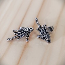 Halloween Vintage Hand Middle Finger Earrings