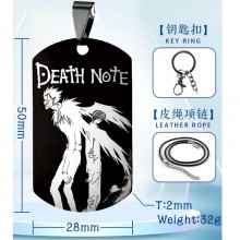 Death Note anime two-sided necklace keychain Key c...