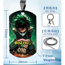 My Hero Academia anime two-sided necklace keychain...