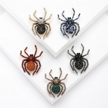 Vintage Rhinestone Spider Alloy Brooches Pins