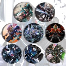 58MM Gundam anime tinplate brooch pins set(8pcs a ...