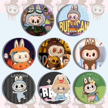 58MM Labubu anime tinplate brooch pins set(8pcs a ...