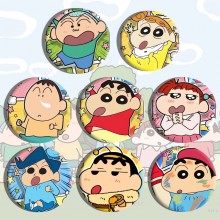 58MM Crayon Shin-chan anime tinplate brooch pins s...