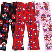 Hello Kitty Spider-man Flannel Pants Pyjama Trouse...