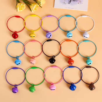 Candy Colors Metal DIY Pet Jingle Bells Key Chain KeyChain