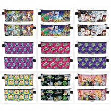 Rick and Morty anime PU zipper pen case pencil bag