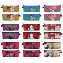 Chainsaw Man anime PU zipper pen case pencil bag
