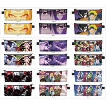 Naruto anime PU zipper pen case pencil bag
