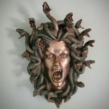 Gothic 3D Head Of Medusa Resin Wall Decor Hanging ...