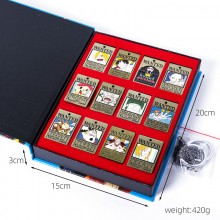 One piece wanted anime alloy key chains set(12pcs ...