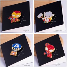 Super Hero Iron Spider Man Thor Captain alloy broo...