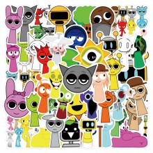 Sprunki Incredibox game waterproof stickers set(50pcs a set)