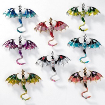 Fly dragon Enamel Lapel Pins Brooch