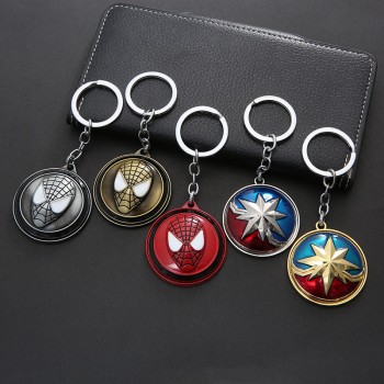 Spider-man movable alloy key chain keychains
