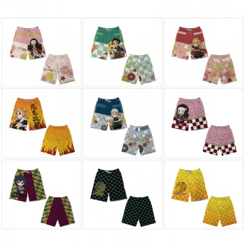 Demon Slayer anime beach short pants summer thin trousers