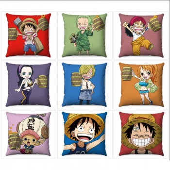 One Piece anime two-sided pillow pillowcase 45*45cm