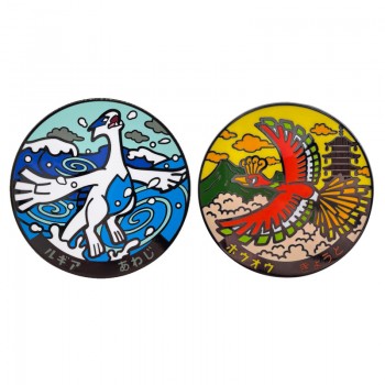 Pokemon Lucario Ho-Oh anime alloy brooch pins