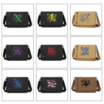 Demon Slayer anime retro canvas messenger crossbody shoulder bags