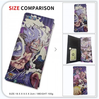 One Piece anime long wallets card holder purse