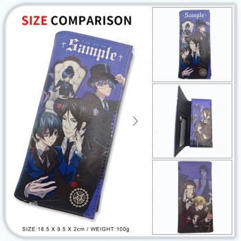 Kuroshitsuji Black Butler anime long wallets card holder purse