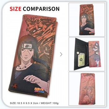 Naruto anime long wallets card holder purse