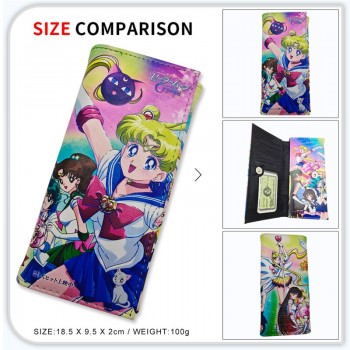 Sailor Moon anime long wallets card holder purse