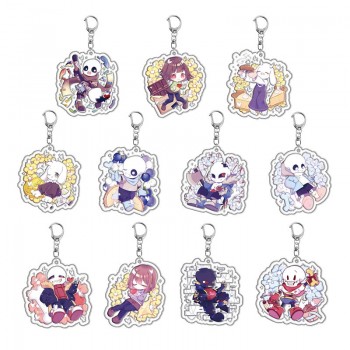 Undertale game acrylic key chain keychains