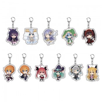 Date A Live anime acrylic key chain keychains
