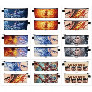 Nezha 2 anime PU zipper pen case pencil bag