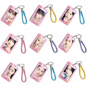 TWICE star ID cards holders cases lanyard key chain