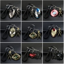 The Avengers Iron Spider man Batman alloy key chai...