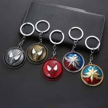 Spider-man movable alloy key chain keychains
