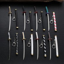 Demon Slayer anime mini alloy knife sword key chai...