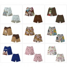 LABUBU anime beach short pants summer thin trouser...