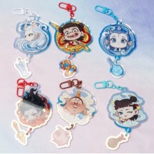 Ne Zha 2 anime acrylic key chain keychains
