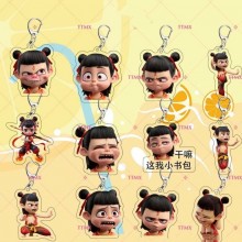 Ne Zha 2 anime acrylic key chain keychains