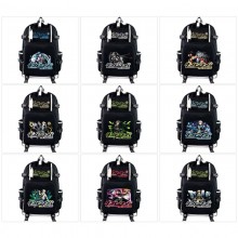 Dangan Ronpa anime USB charging laptop backpack sc...