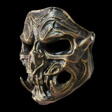 Halloween The Predator Skeleton Cosplay Resin Mask