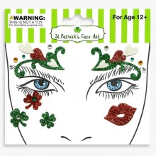 Clover Halloween Carnival Party Face Diamond Tempo...