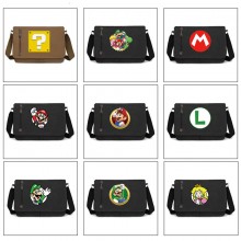 Super Mario anime retro canvas messenger crossbody...