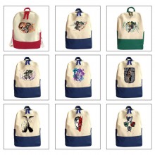 Attack on Titan anime students canvas backpack bag...
