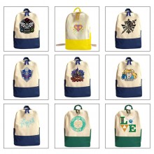 The Legend of Zelda game students canvas backpack ...