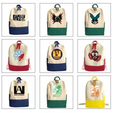 My Hero Academia anime students canvas backpack ba...