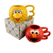 Sesame Street Elmo big bird 3D anime ceramic mug cup