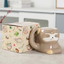 Cute Sloth closed eye anime ceramic mug cup