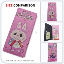 Labubu anime long wallets card holder purse